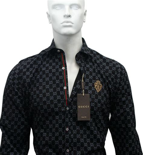 men's gucci dress shirt|gucci formal shirts.